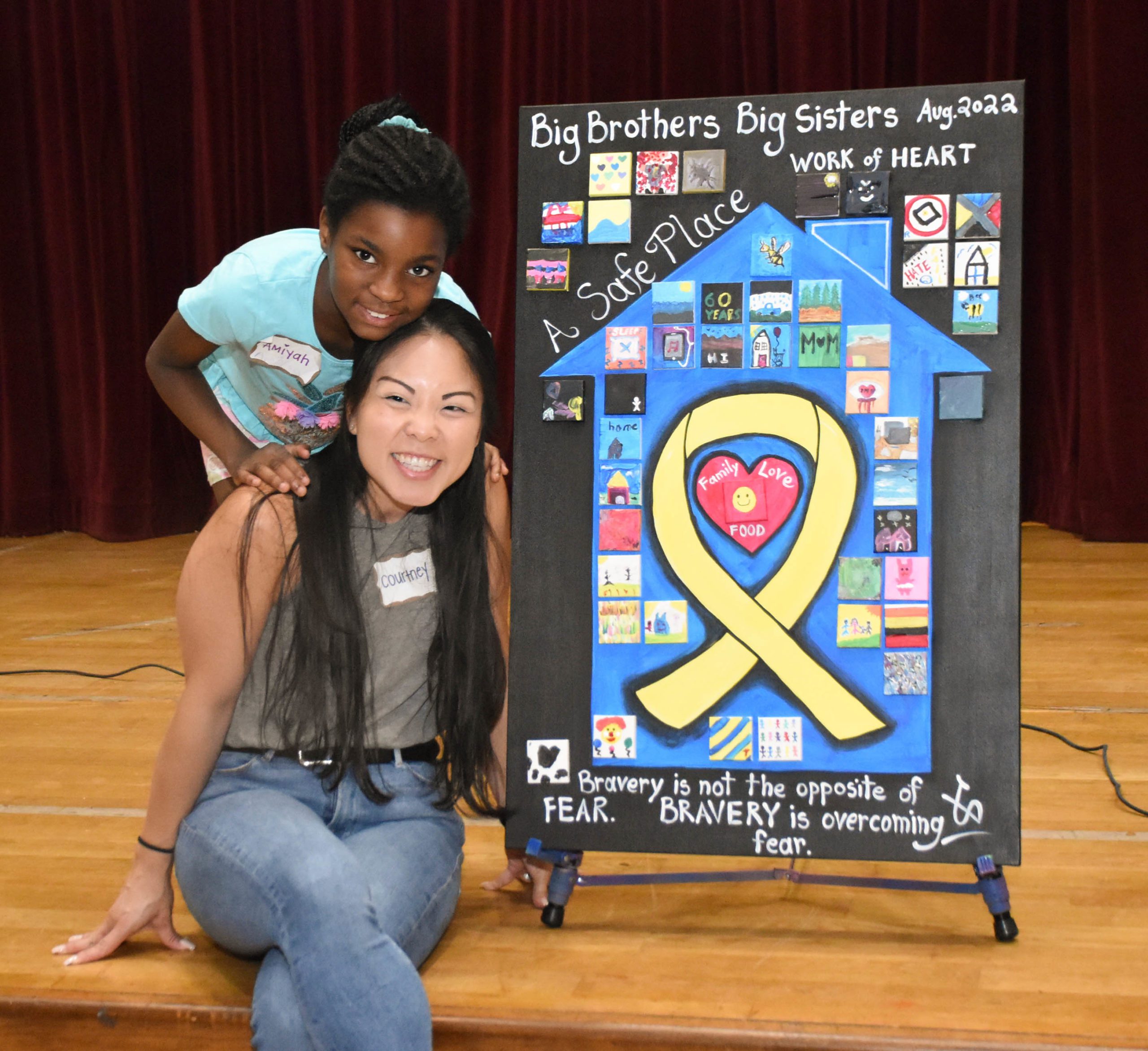 Big Brothers Big Sisters Youth Participate In Work Of Heart Big Brothers Big Sisters Of 4643